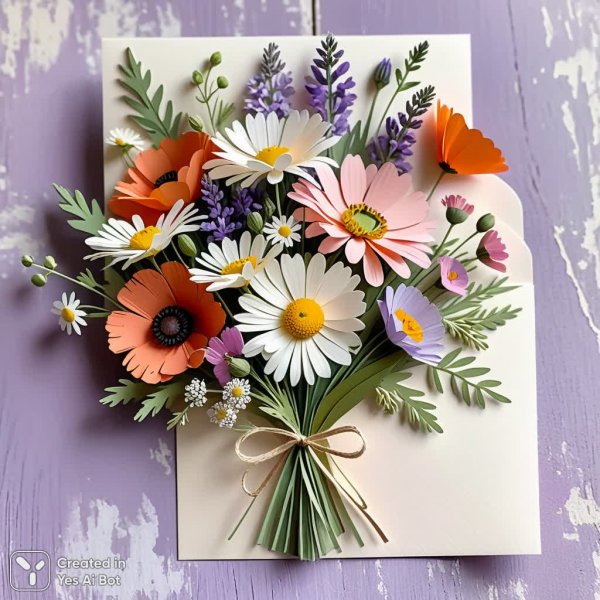 Нежные полевые цветы в акварельной пастели и природной гармонии. Нейросеть Стейбл Дифьюжн