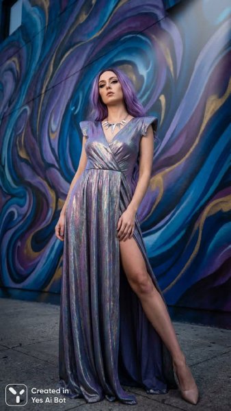 Элегантность в движении: портрет современной женщины под софитами. Нейросеть NanoBanana