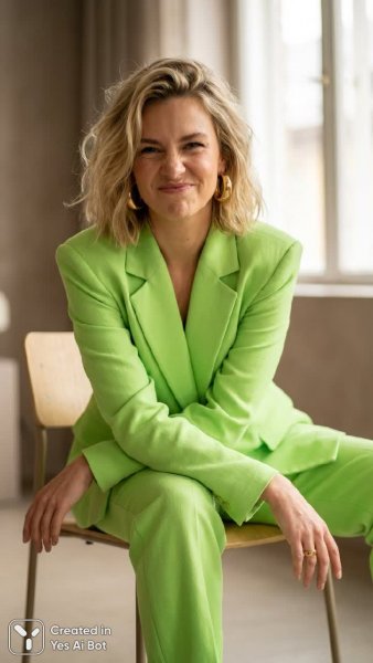 Яркий образ в неоновом костюме: фотосессия с Canon EOS R5. Изображение из нейронной сети Nano Banana