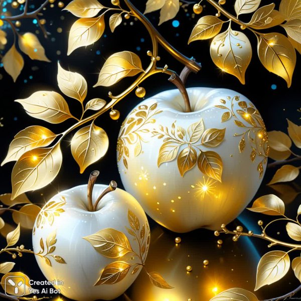 Золотое сияние осенней сказки и мерцание волшебных семян. Изображение из нейросети Stable Diffusion