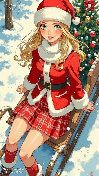 Праздничное настроение: фото в стиле Санта Клауса снегом и волшебством. Нейросеть Flux