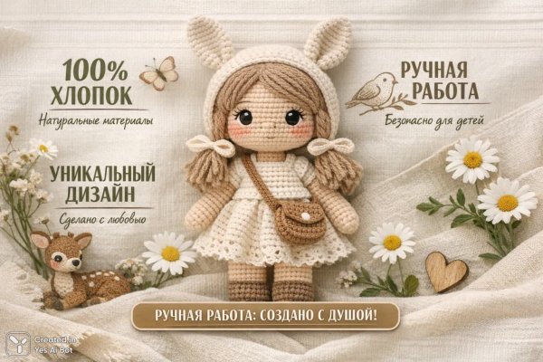 Уникальная кукла крючком: экологичность, безопасность и ручная работа. Нейронная сеть Sora Image