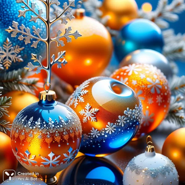 Вологодский минимализм: сияние стекла и нежность опала в новогодней сказке. Изображение из нейросети Stable Diffusion