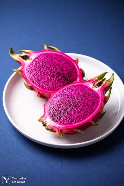 Экзотический драгонфрут: сочный розовый десерт в ярких тонах. Генерация из нейросети Sora Image