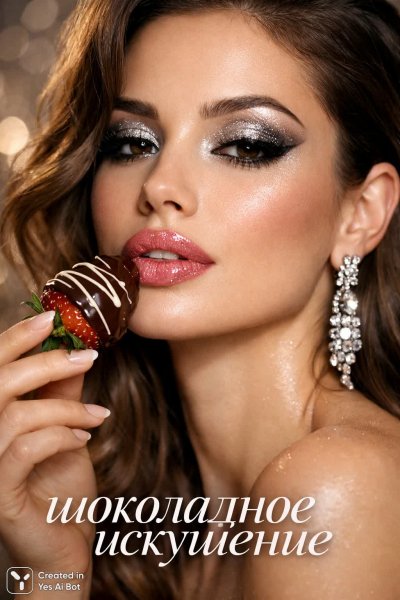 Изысканная красота и шоколадное наслаждение: взгляд на роскошь. Генерация из нейронной сети Sora Image