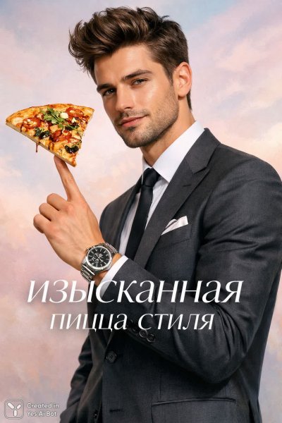 Современный стиль и изысканная пицца: воплощение безупречного вкуса и моды. Нейросеть Sora Image