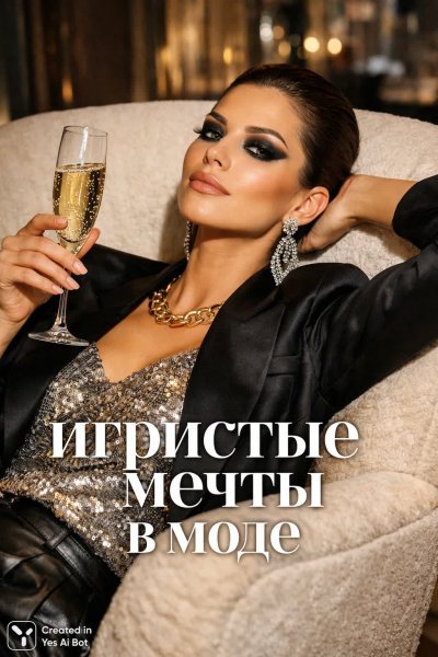 Элегантность и шампань: воплощение уверенности и стиля. Изображение из нейросети Sora Ai Images