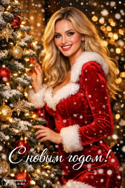 Праздничное настроение и сияние новогодней сказки. Картинка из нейронной сети Sora Ai Images