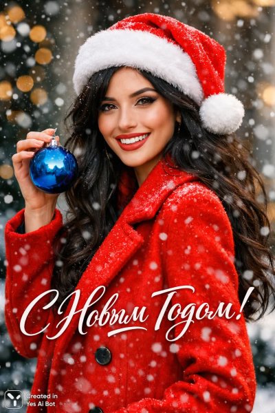 Праздничное настроение и зимняя сказка в объективе фотокамеры. Картинка из нейронной сети Sora Images