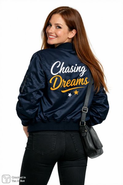 Девушка в стильной куртке: фотореалистичный портрет с акцентом на детали вышивки. Генерация из нейросети Sora Images