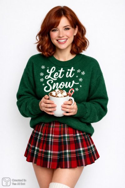 Девочка снеговичок: уютное фото в зимнем стиле. Генерация из нейронной сети Sora