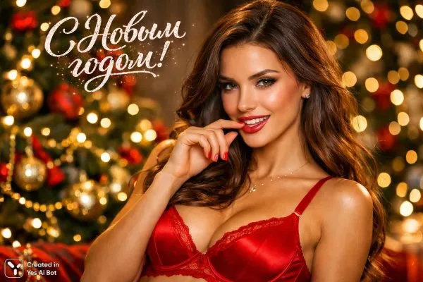 Праздничное настроение: Красота и очарование новогодней ночи. Генерация из нейросети Sora