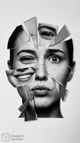 Фрагментация чувств: сюрреалистический портрет в коллажной технике. Нейронная сеть Nano Banana