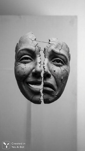 Лицо между радостью и отчаянием: фрагментальный психологический портрет. Нейронная сеть Nano-Banana