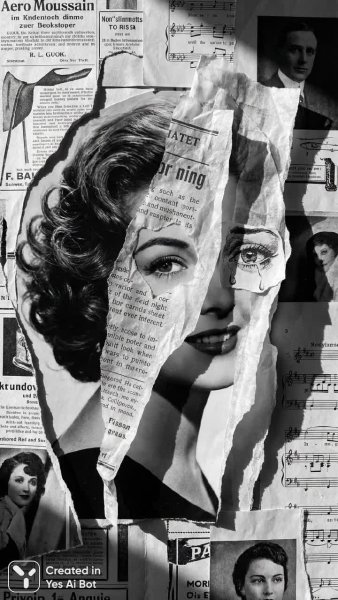 Фантастический образ: женская фигура в сюрреалистичном коллаже с буйной шевелюрой и драматичным освещением. Изображение из нейронной сети NanoBanana