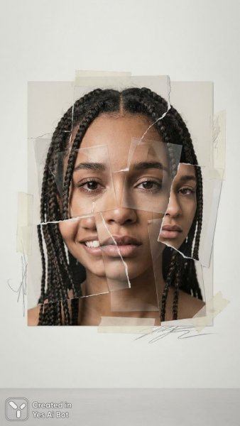 Расколотое отражение: психология эмоций и многогранность женского портрета. Изображение из нейросети Nano Banana