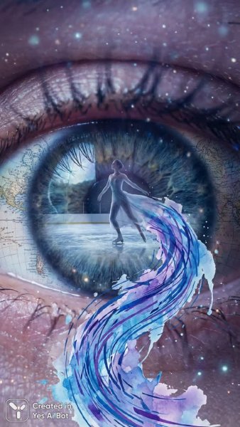 Невероятная красота слезы внутри глаза человеческого оказание таинственности и графики высокой детализации. Генерация из нейронной сети Nano Banana