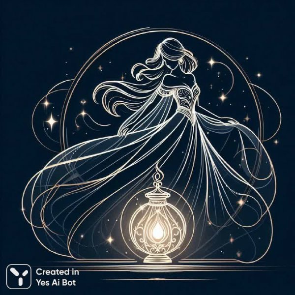 Свет надежды: таинственный мир волшебства и девичья красота. Изображение из нейросети Dalle 3