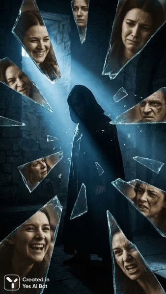 Осколки души: метафора хрупкости и эмоционального отражения. Генерация из нейросети Nano Banana