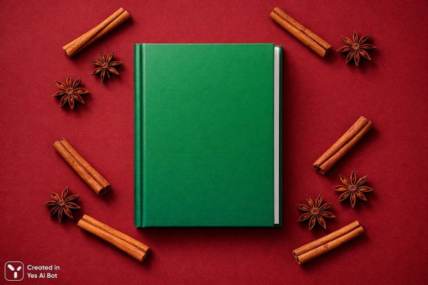 Пряный аромат осеннего уюта и теплоты на обложке книги. Изображение из нейронной сети Sora images Ai