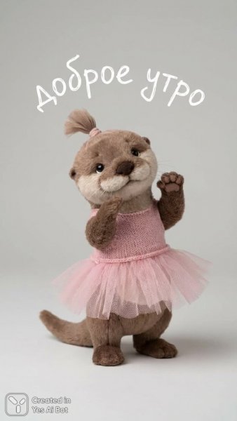 Очаровательный вы́ходок в розовом ту́те и пачке. Картинка из нейронной сети Nano Banana