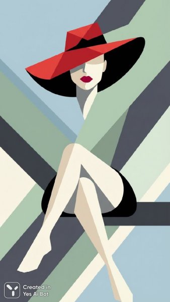 Современный минимализм: элегантность красного и черного в стиле модерн. Картинка из нейронной сети Nano Banana