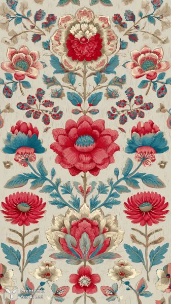 Геометрические цветы: яркий дизайн и нежные оттенки. Изображение из нейросети Midjourney