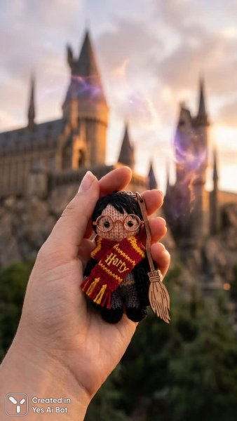 Волшебная память: ключ к миру Гарри Поттера на фоне Хогвартса. Нейронная сеть NanoBanana