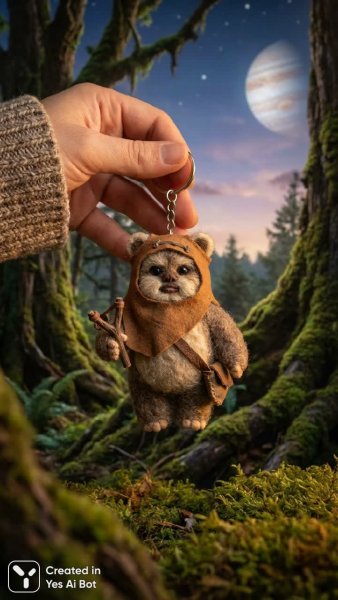 Милый Ывок: Ключница в лесной атмосфере и с детальной проработкой. Изображение из нейросети NanoBanana