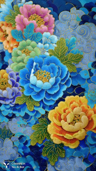 Яркий мир геометрических форм и цветов. Нейросеть Миджорни