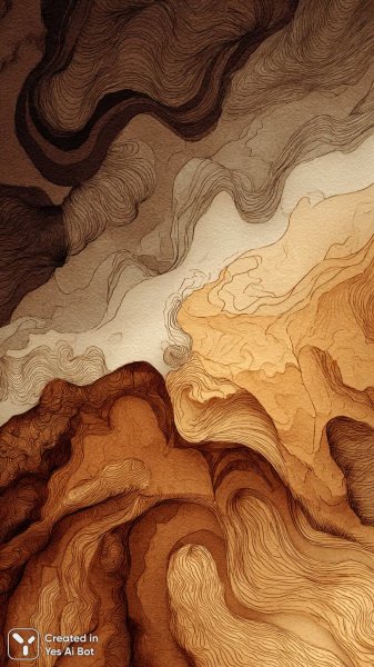 Геометрические узоры и мягкие тона абстрактной волны в минималистичном стиле. Генерация из нейронной сети Миджорни