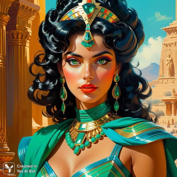 Императрица Иезивель: Могущество и Властность Древней Финикии. Картинка из нейросети Stable Diffusion