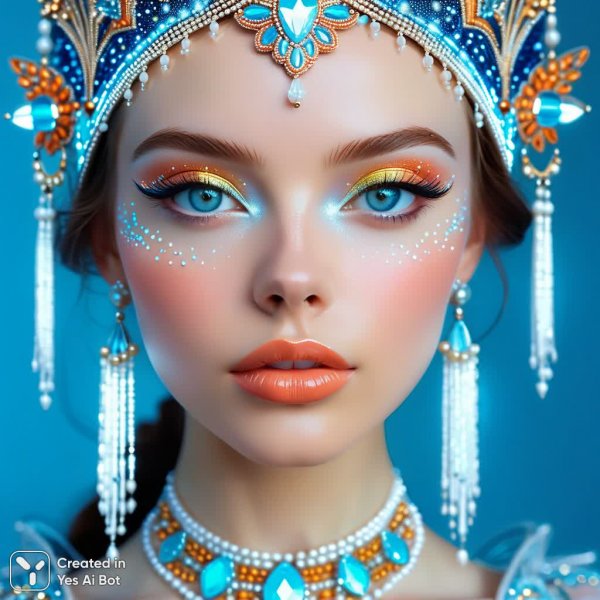 Нежная хрупкость: портрет в стиле импрессионизма и легких мазках. Генерация из нейросети Stable Diffusion