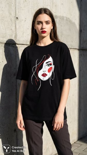 Городской стиль и яркие акценты: современная мода в минималистичном исполнении с графикой. Генерация из нейронной сети Nano Banana