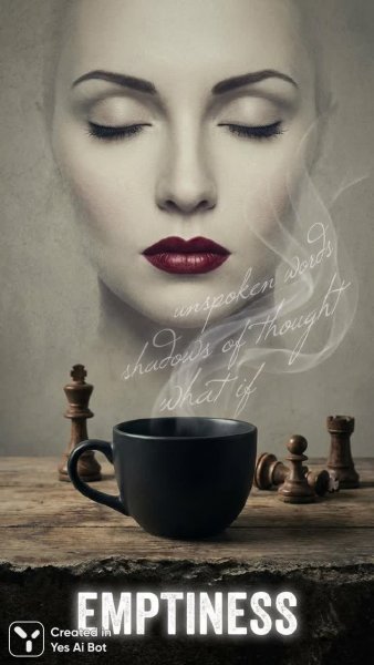 Безмолвная пустота: тепло и холод стратегии в цифровом искусстве. Картинка из нейросети NanoBanana