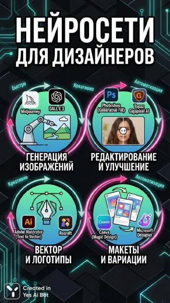 Нейросети для графического дизайна: яркие иллюстрации и современный стиль. Нейросеть Nano-Banana