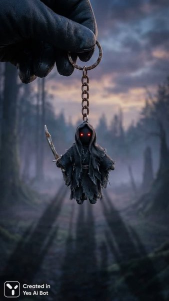 Зловещий владыка колец в деталях и тенях. Генерация из нейросети Nano Banana