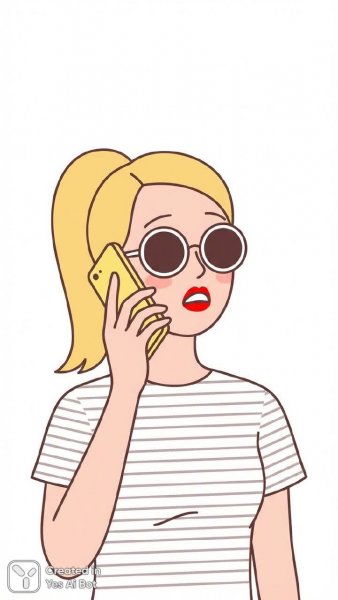 Неожиданный звонок: яркий образ и летнее настроение. Изображение из нейронной сети Nano-Banana