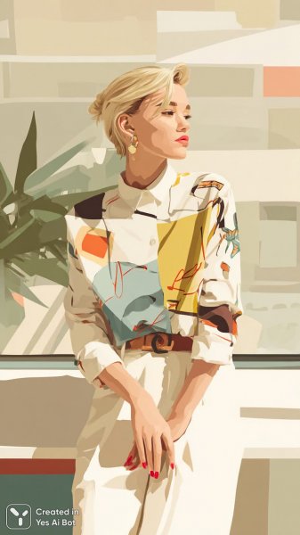 Стильный поп-арт: мода, красота и городской шик. Нейросеть Midjourney
