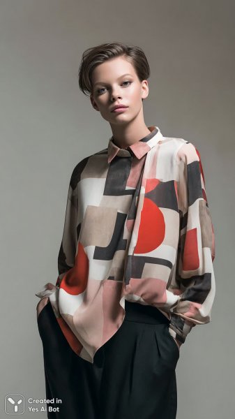 Яркий образ: современная мода и абстрактное искусство в деталях городской элегантности. Нейронная сеть Midjourney