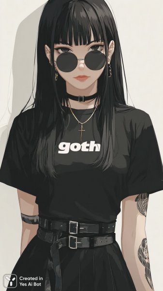 Готическая элегантность: минимализм и стиль в черном цвете. Генерация из нейронной сети Миджорни