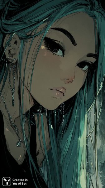 Меланхоличная ночь в большом городе: девушка в черном и неоновом свете. Изображение из нейросети Миджорни