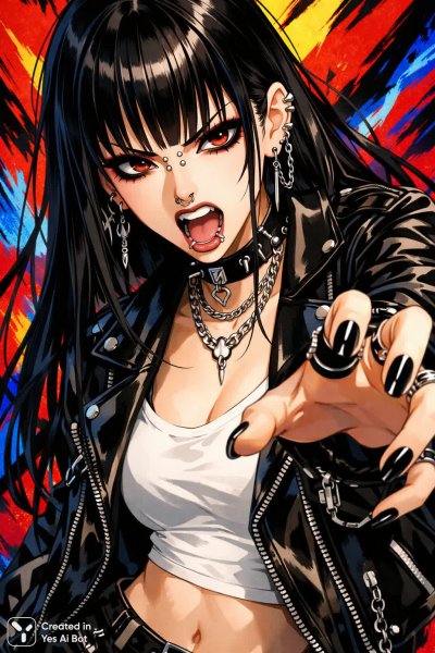 Дерзкая готика: взгляд и стиль аниме эстетики. Картинка из нейронной сети Sora Images