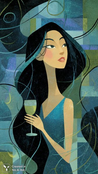 Элегантность и стиль: вечерний образ в сине-металлических тонах. Нейросеть Midjourney