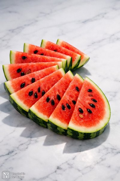 Сочное арбузное наслаждение: летняя фотосессия в стиле ретро. Изображение из нейросети Sora images Ai