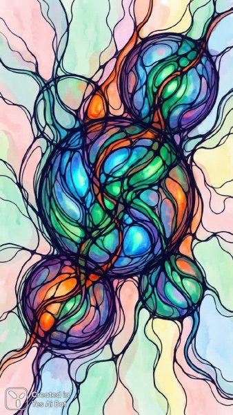 Нейрографика в пастельных тонах: яркие линии и детализация 8k. Картинка из нейросети NanoBanana