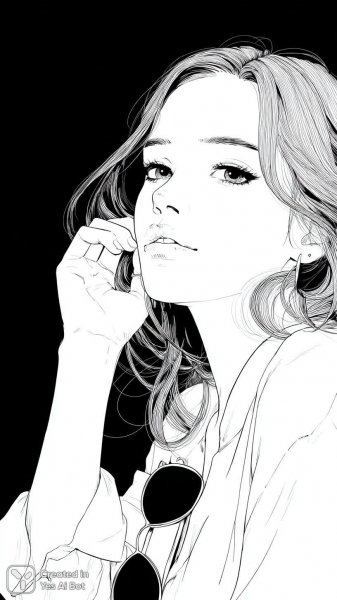 Загадочная красотка в бикини и солнцезащитных очках. Изображение из нейронной сети Midjourney