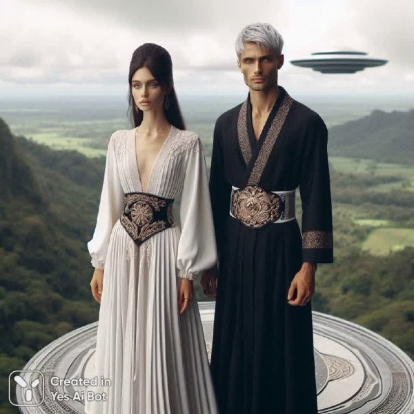 Платформа в небесах: встреча двух миров. Картинка из нейронной сети Dalle