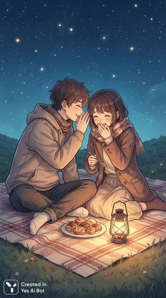 Романтическое свидание под звездным небом: теплота и искренность момента. Изображение из нейросети Нано Банана