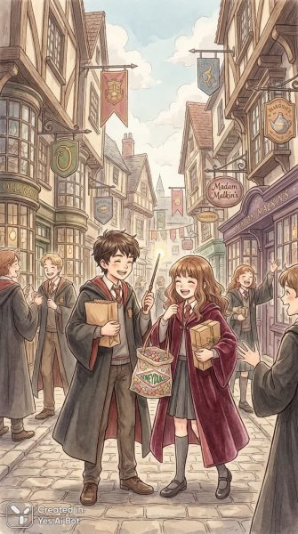 Волшебство и приключения: Исследуя заколки с любимым человеком. Изображение из нейронной сети Nano Banana